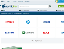 Tablet Screenshot of nordicink.se